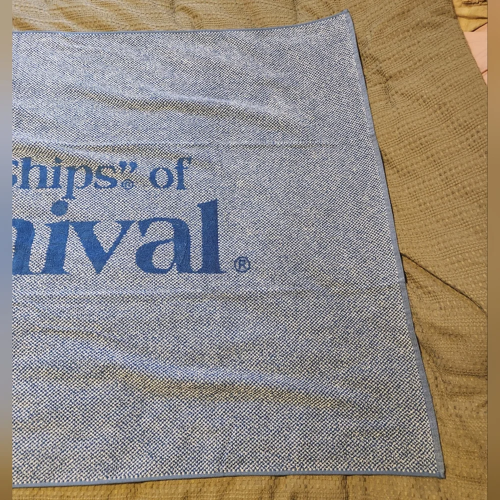 EUC Carnival Cruise Line Beach Towel Large 65